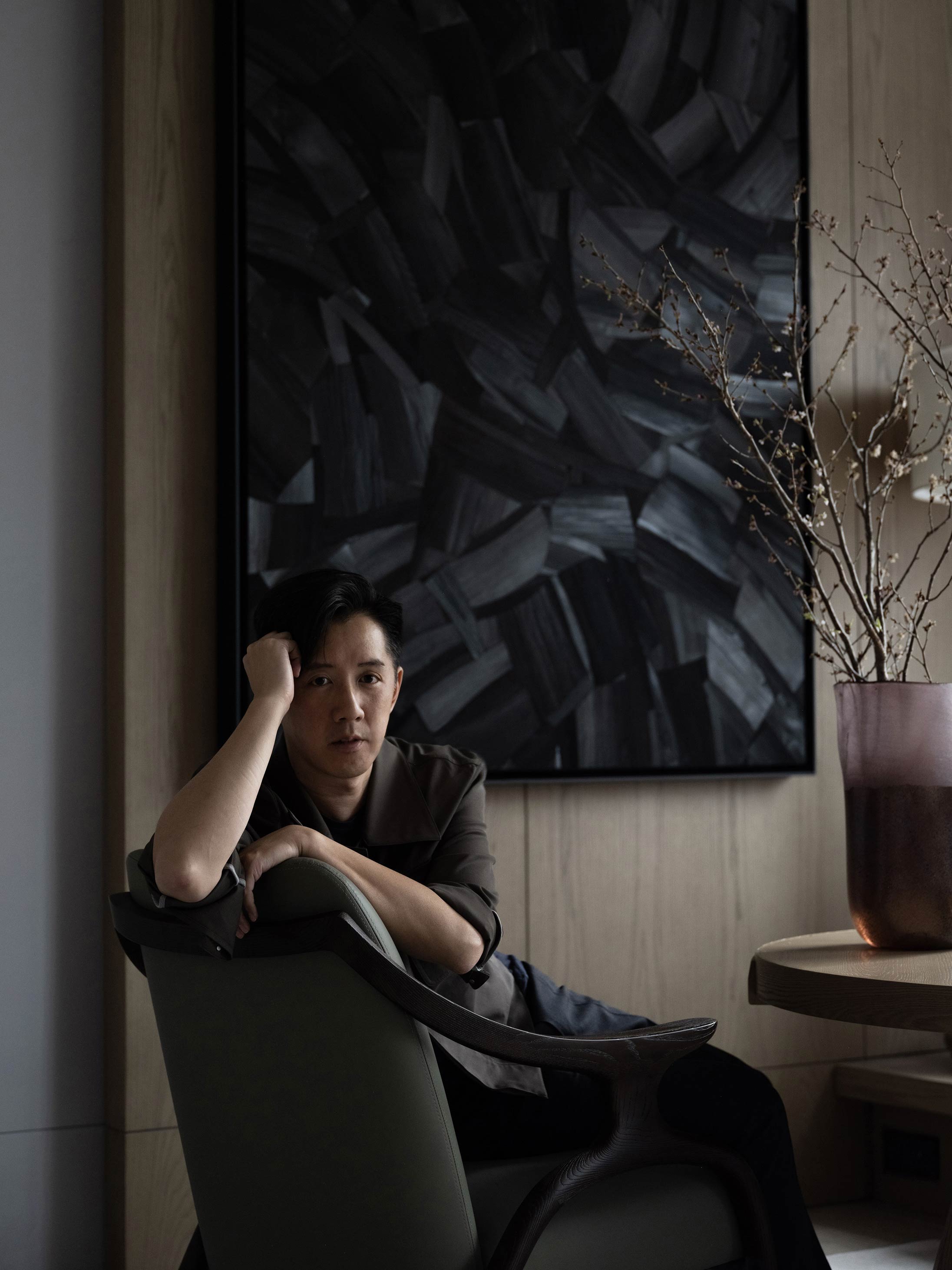 Interior architect André Fu in his new studio
