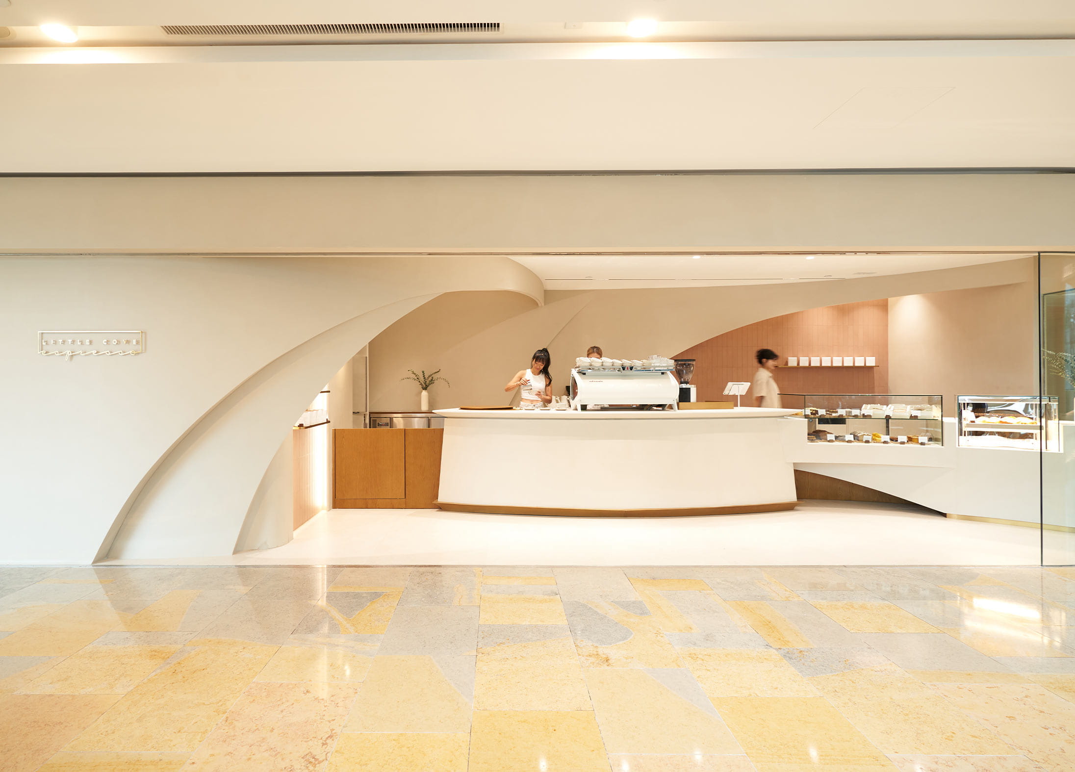 The interior of Little Cove Espresso at Pacific Place