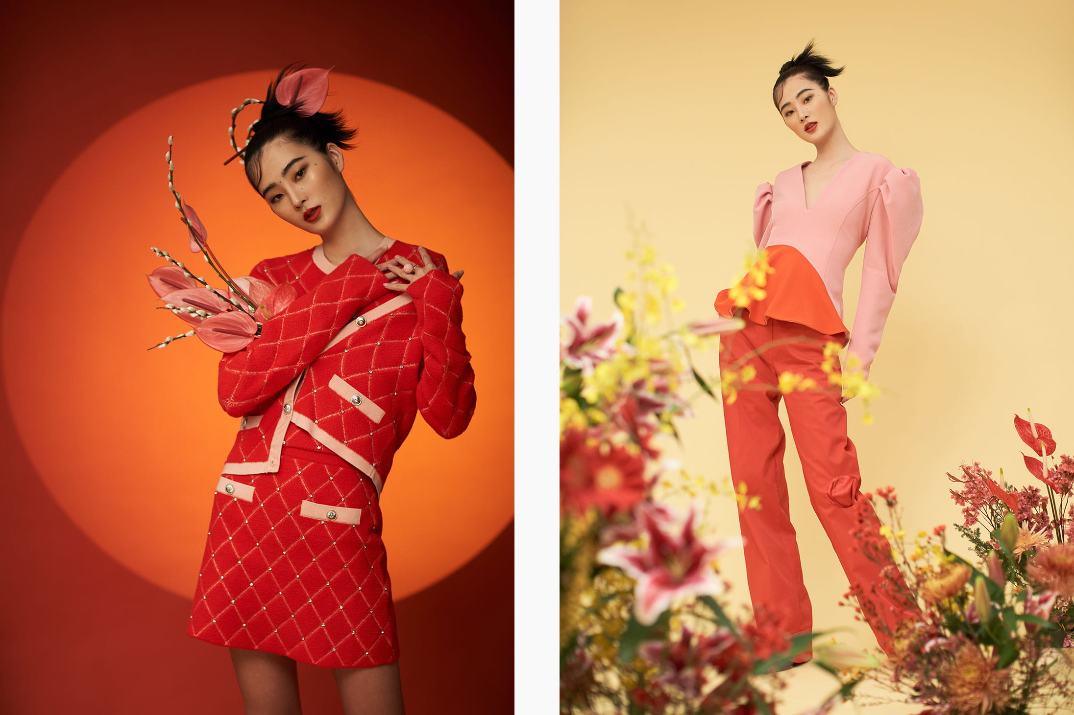POSES FOR FERRAGAMO LUNAR NEW YEAR 2023 CAMPAIGN BY CREATIVE